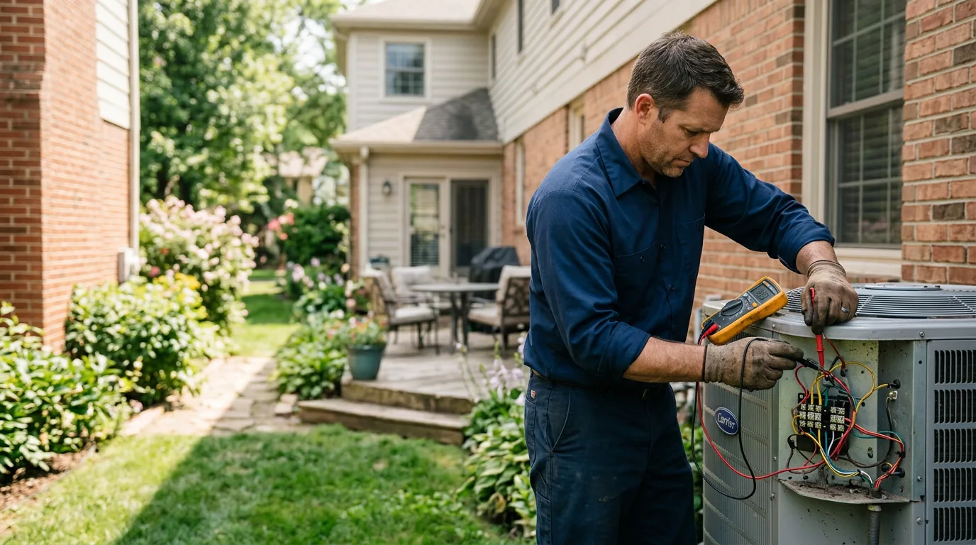 HVAC technician working near Alger, MI
